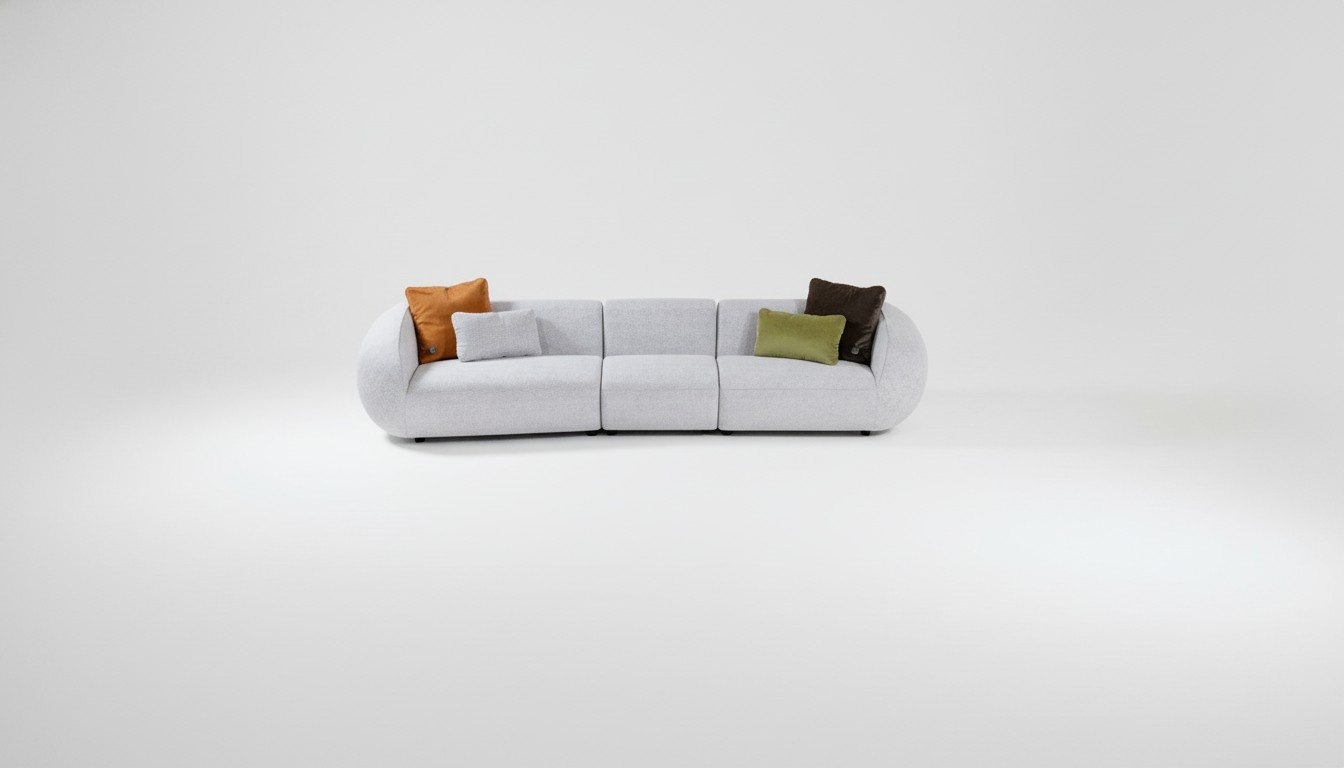 Graues Sofa Luxus FÃ¼nfsitzer Wohnzimmer Couchen Designer PolstermÃ¶bel
