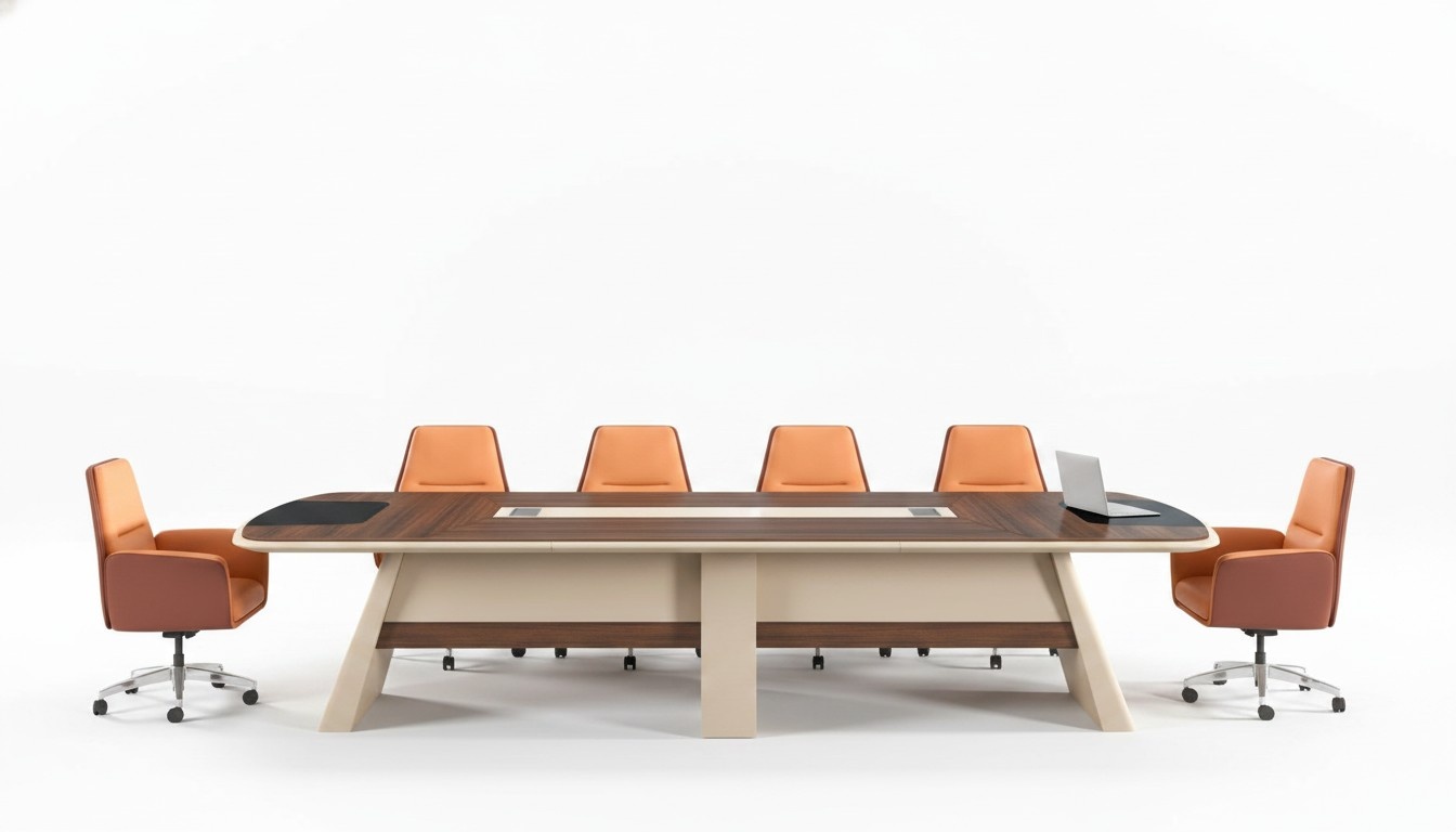 GroÃ Konferenztisch BÃ¼rotisch Arbeitstisch Schreibtisch Holz Braun
