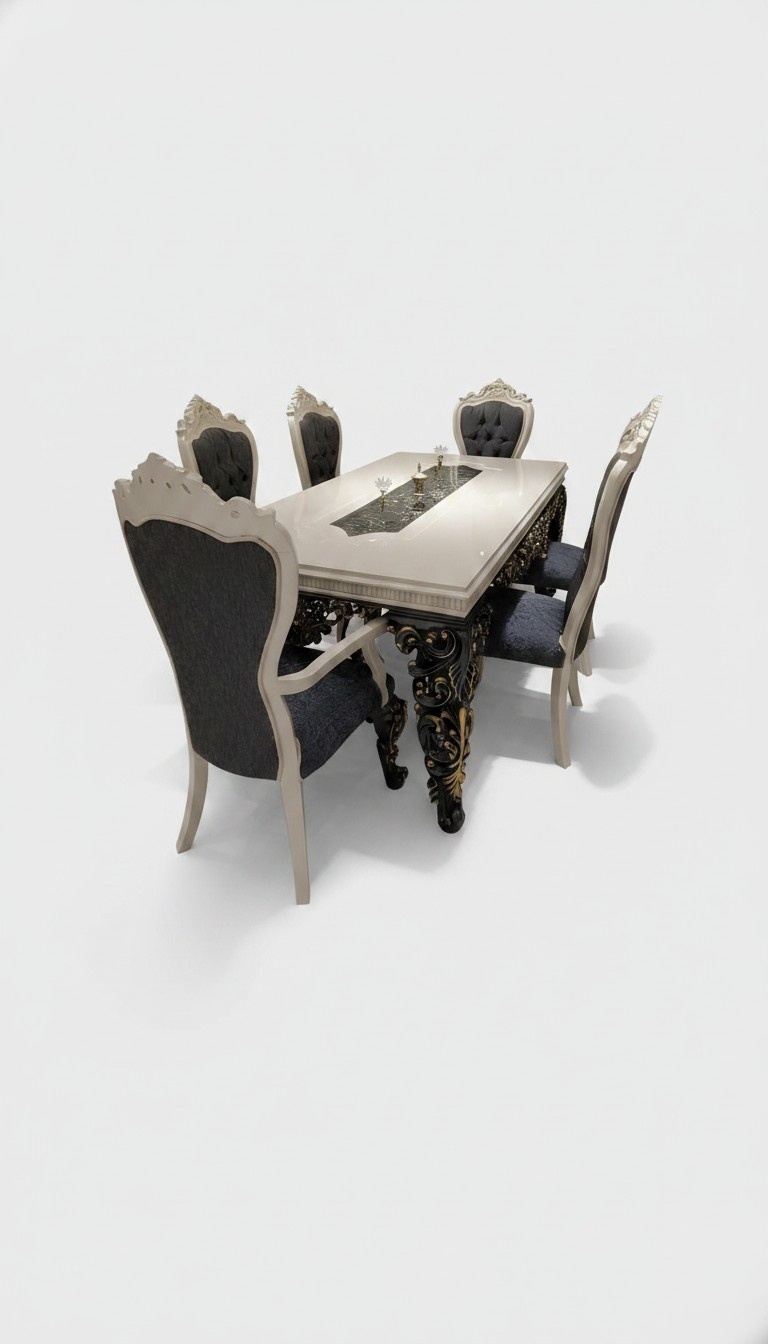 GroÃartiges Esszimmer Set Stilvoller Esstisch 4 StÃ¼hlen Elegant Set