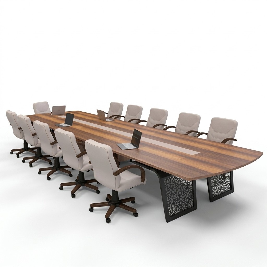 GroÃer Holz Konferenztisch BÃ¼roeinrichtung Besprechungstisch Tische Meeting