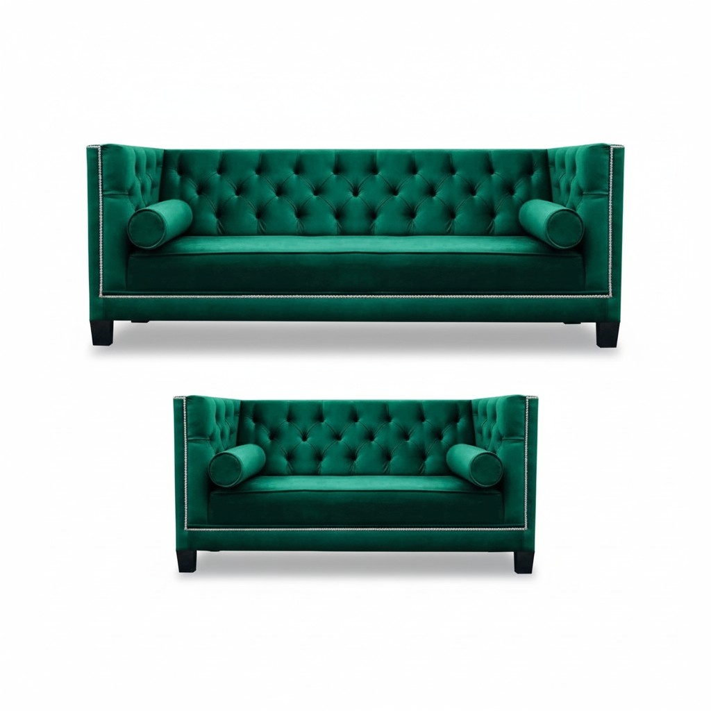 GrÃ¼n Sofagarnitur Design Chesterfield Sofas Modern Couchen Sessel Sitz
