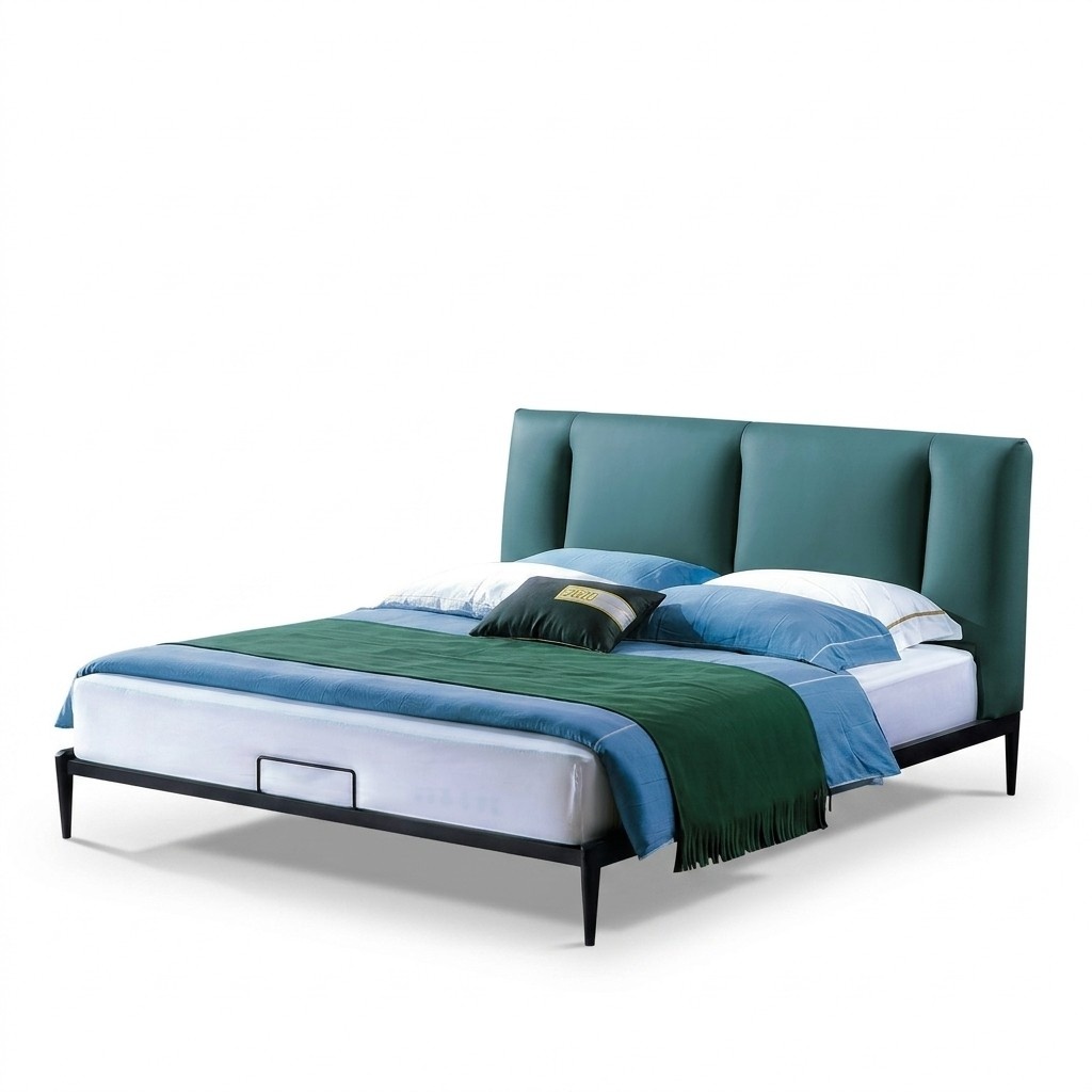 GrÃ¼nes Design Bett Doppel Luxus Ehe Modernes Hotel Gestell Schlaf