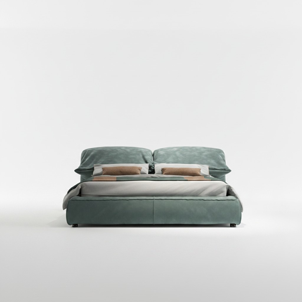 GrÃ¼nes Schlafzimmer Bett Designer Doppelbett Luxus Material Holzgestell