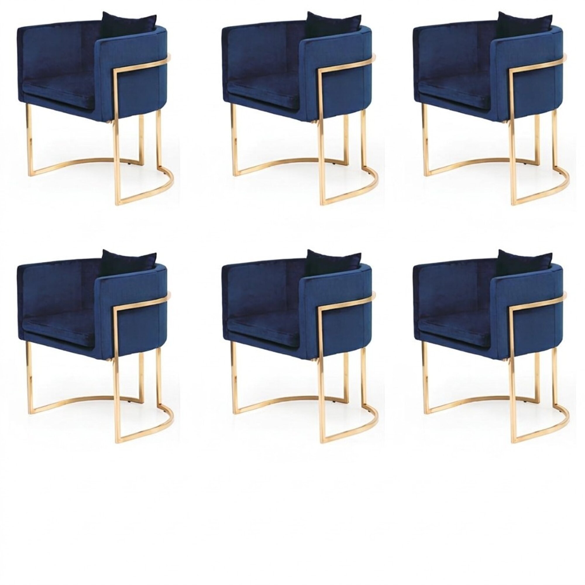 GruppeTextil Polster StÃ¼hle Gastro Esszimmer Stoff Design Set 6 Stuhl