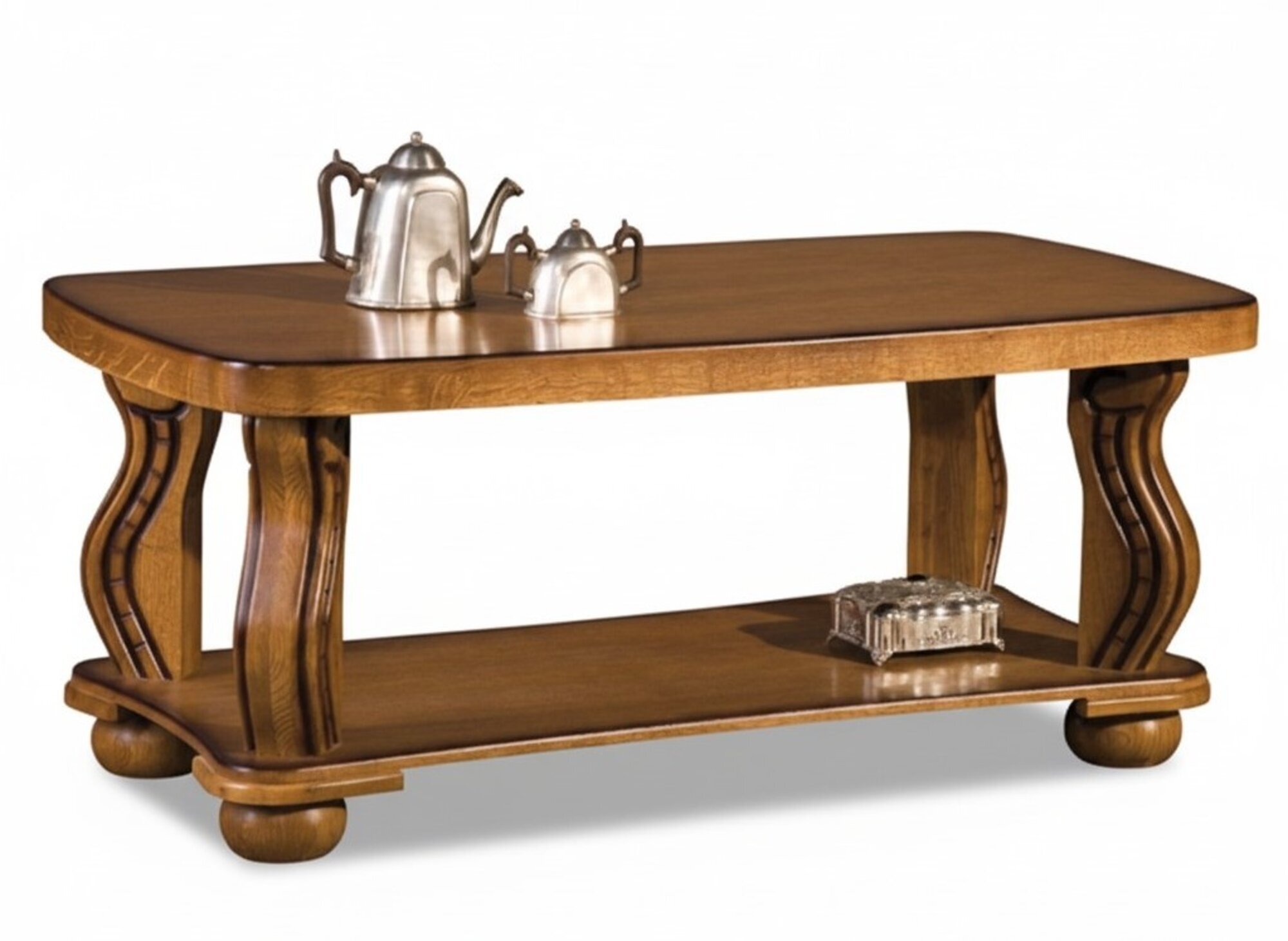 Handarbeit Echt Holz Couchtisch Sofa Beistell Tische Klassisch Wohnzimmer