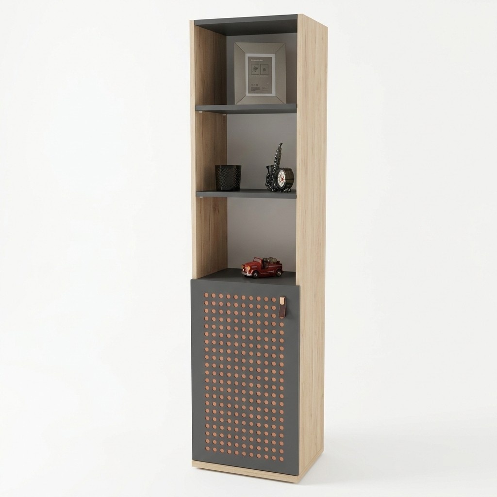 Hellbrauner BÃ¼cherschrank Kinderzimmer MÃ¶bel Jugendzimmer Holz Konsole