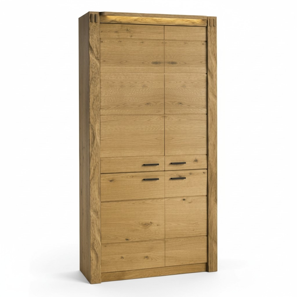 Hochschrank Mehrzweck Schrank Schubladen Wohnzimmer Regal Vitrine