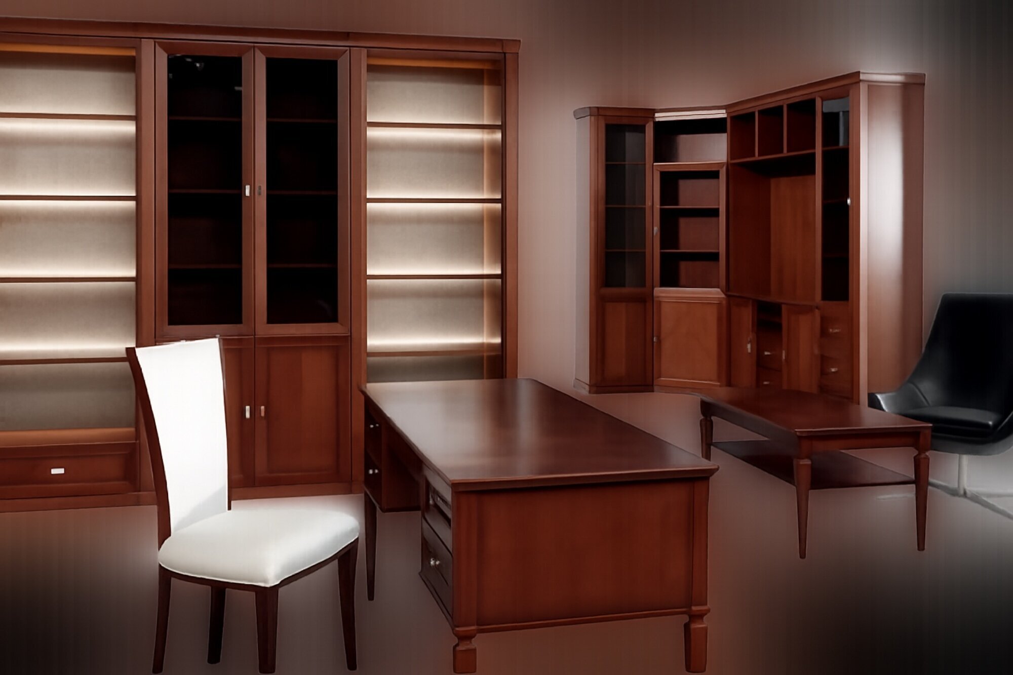 Hochwerte Design Vitrine Schrank Vitrinen Regal Glas Wand Regale