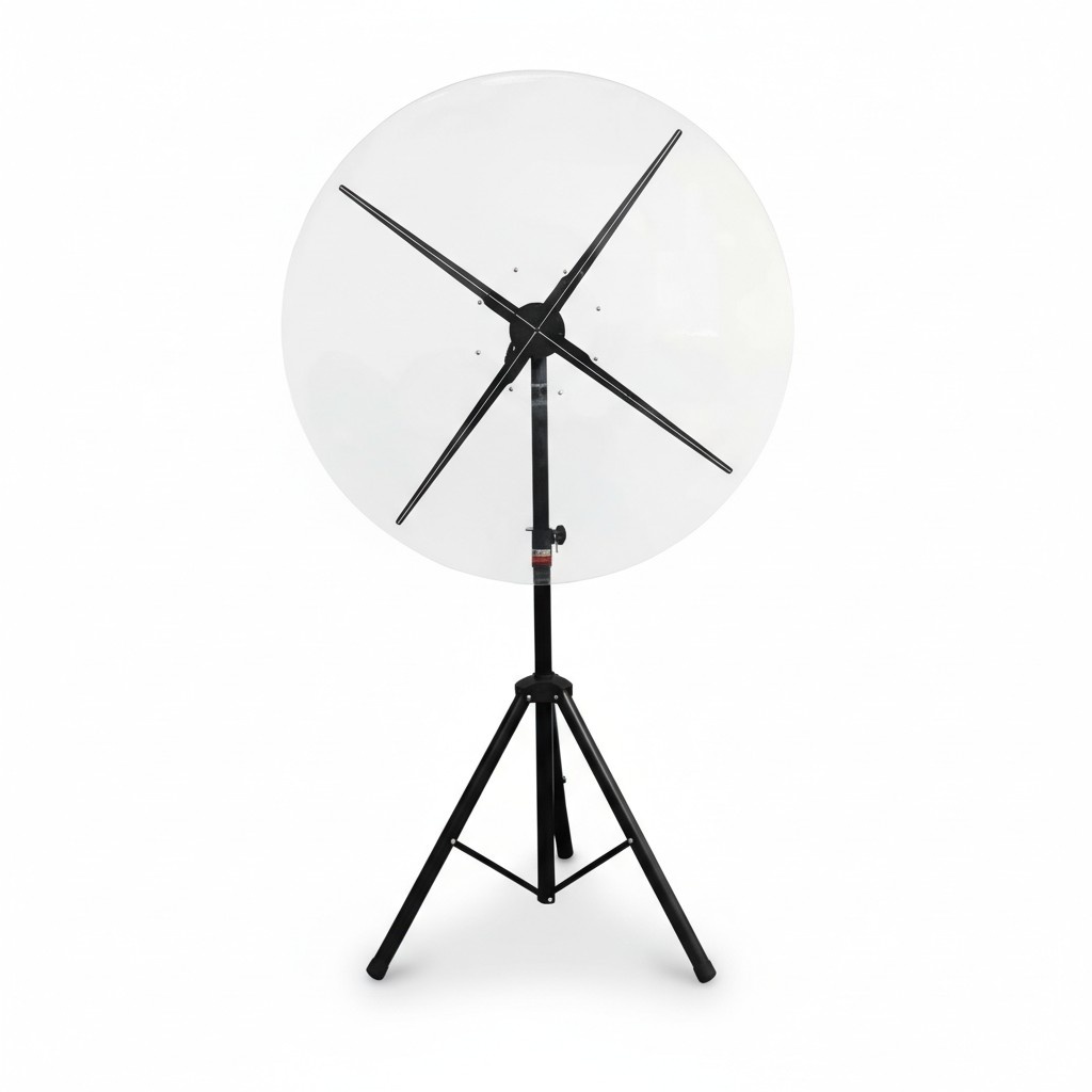 Hologramm-LÃ¼fter 3D Display Fan Transparentes Cover Stand Holografisches Bild