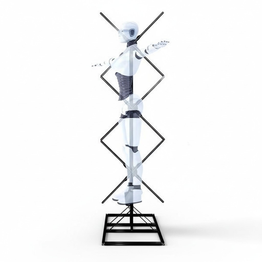 Hologramm WerbestÃ¤nder 3D-Werbung Werbefigur Moderator Host Holographic