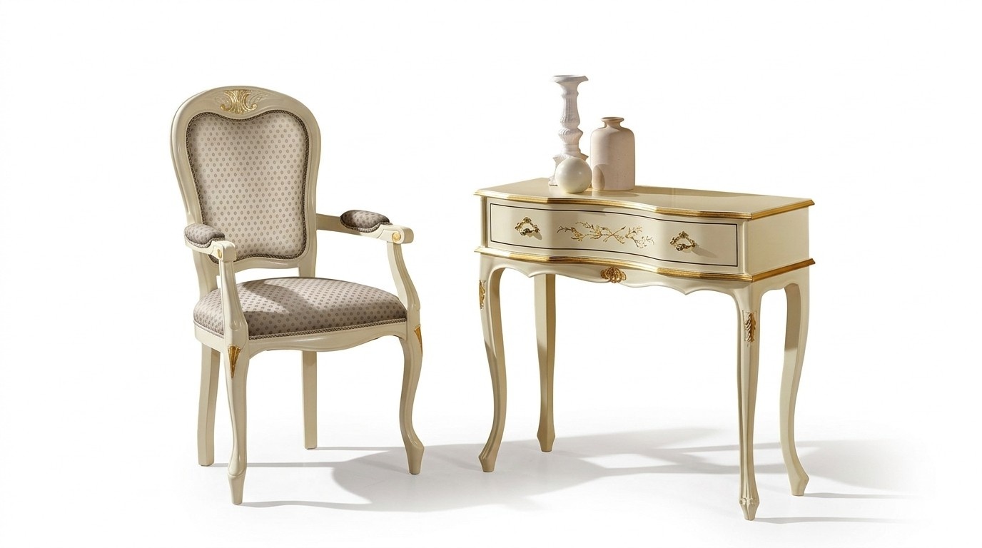 Braun Holz Italienische MÃ¶bel Konsolentisch MÃ¶bel Stil Barock Design Konsolen