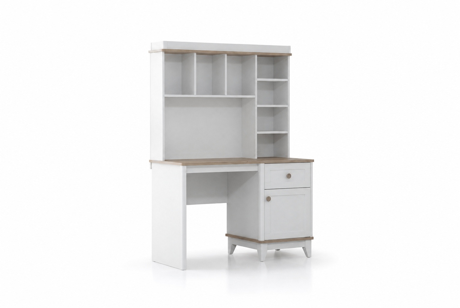 Holztisch Schreibtisch Regale Computertisch Holz WeiÃ Kinderzimmer