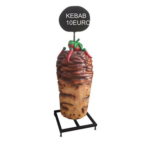Aufsteller fÃ¼r Kebab Laden Bude Restaurant Preis Schild Skulptur