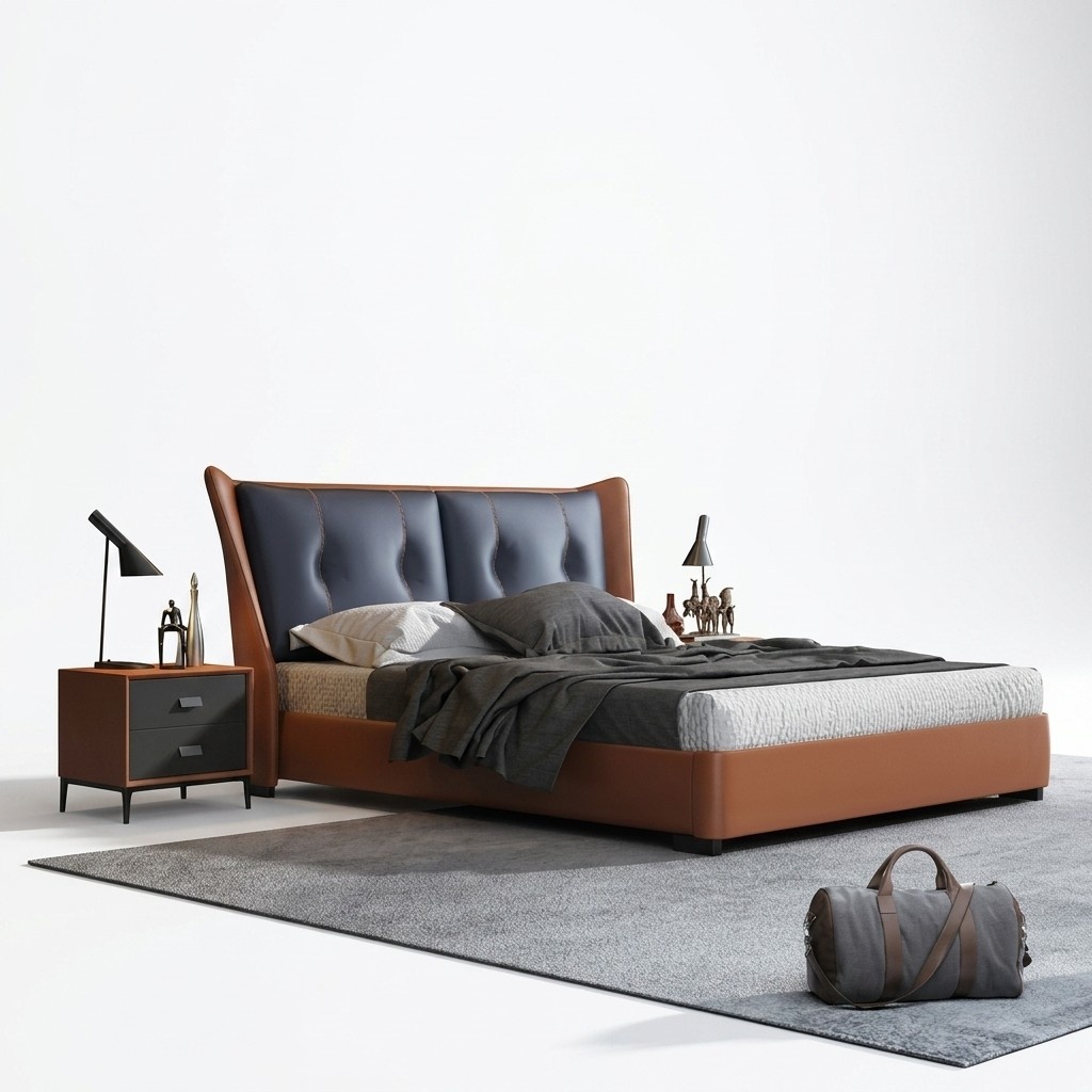 Italienische Designer MÃ¶bel Bett Doppel Schlazimmer 180x200cm Neu
