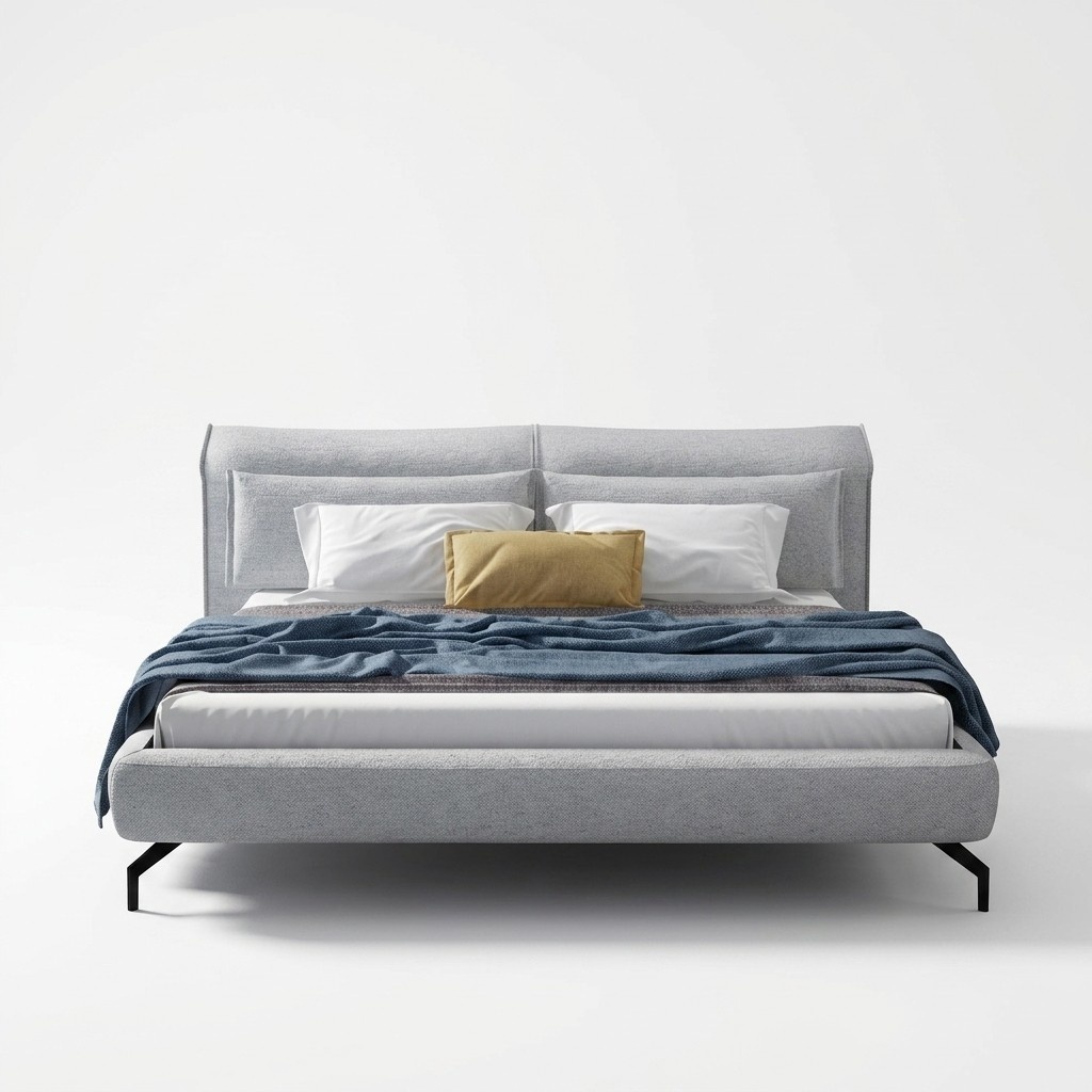 Italienische Designer MÃ¶bel Bett Doppel Schlazimmer 180x200cm Leder