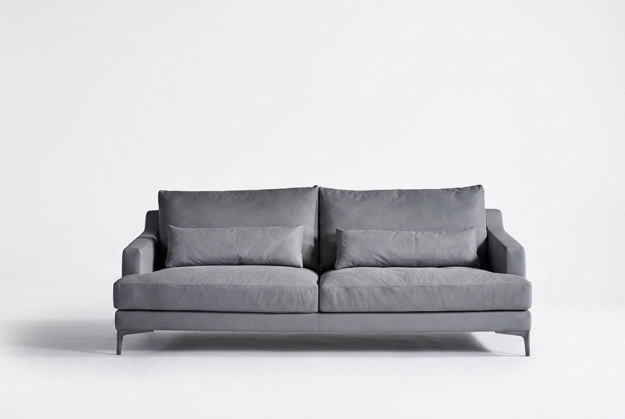 Italienische Designer MÃ¶bel Hochwertige Dreisitzer Couch Polster Leder Sofa Neu