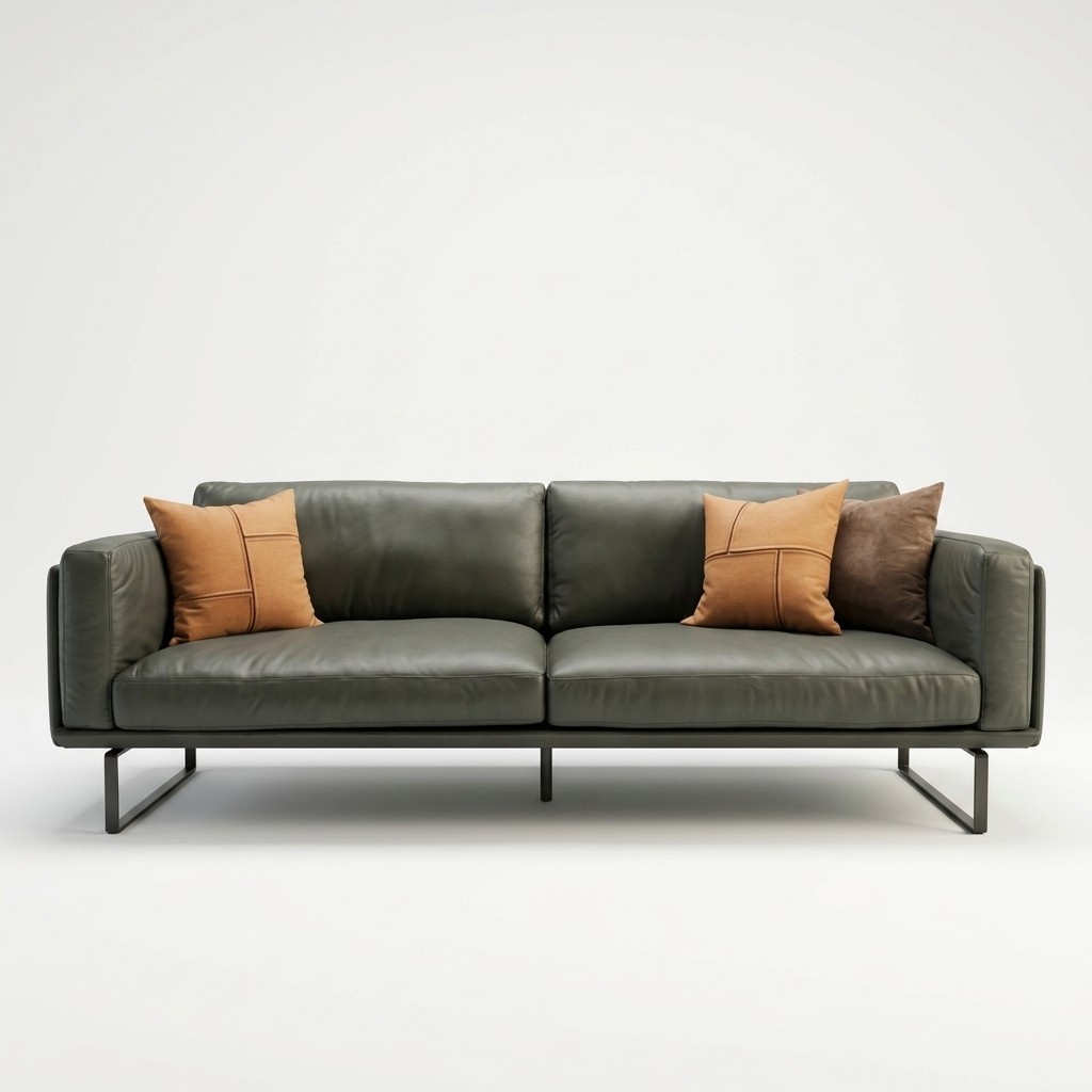 Italienische Designer MÃ¶bel Hochwertige Dreisitzer Couch Polster Leder