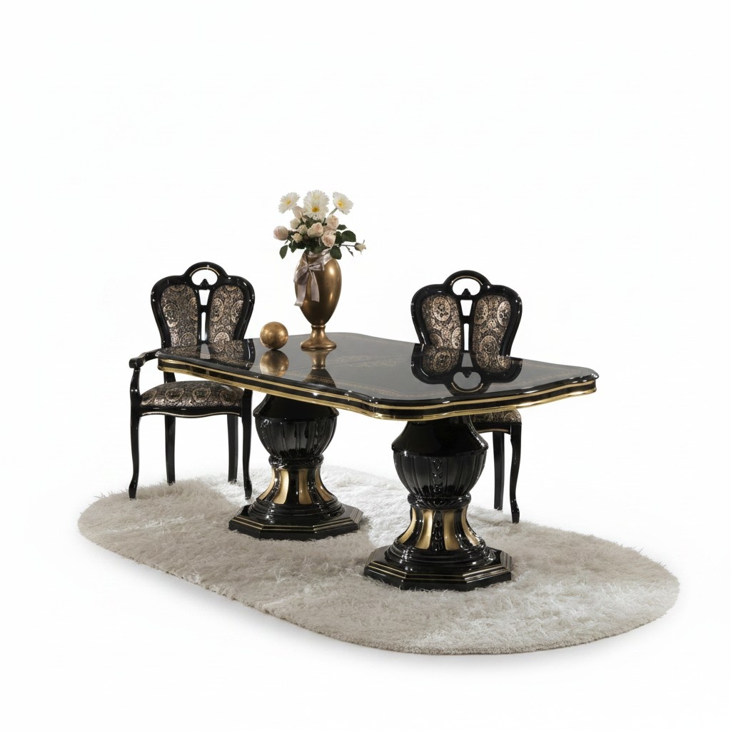 Italienische Designer MÃ¶bel Tisch Sessel Ess Zimmer Klassische MÃ¶bel