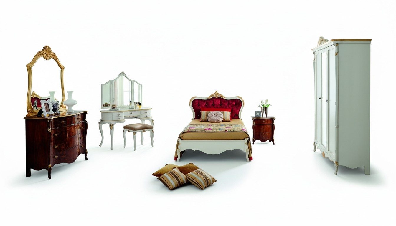 Italienische MÃ¶bel Design Luxus Bett Doppelbett Stil Barock Betten Klassische