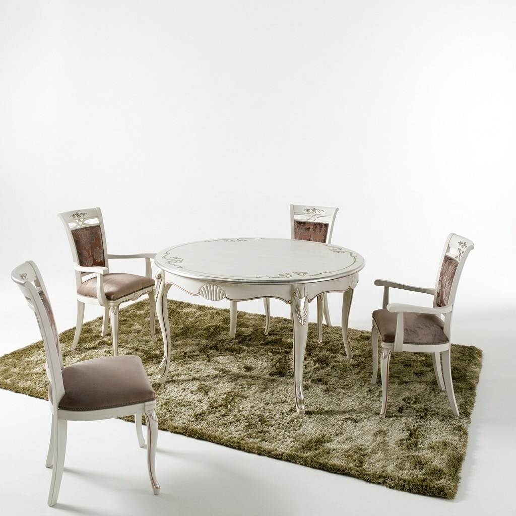 Italienische MÃ¶bel Esstisch 4x StÃ¼hle Holz Tisch Essgarnitur Klassisches Design