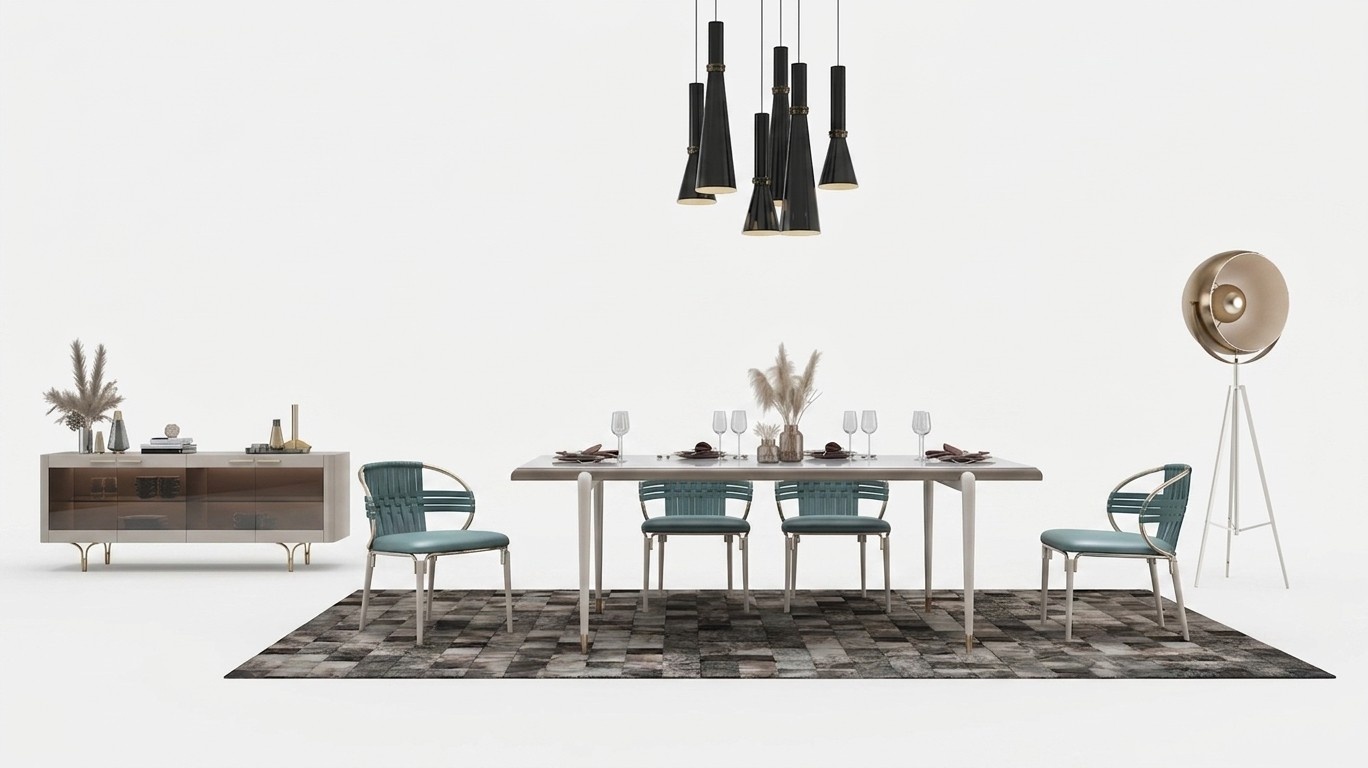 Italienische Stil MÃ¶bel Esszimmer Garnitur Stuhl Gruppe Tisch 5tlg. Set Sets