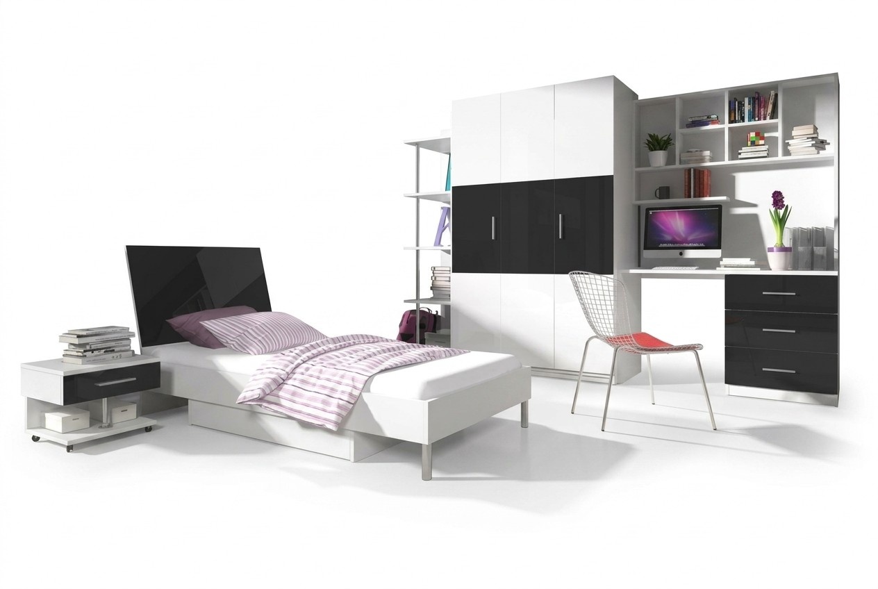 Jugendzimmer Set Komplett Bett Kinderzimmer Kleiderschrank Schreibtisch