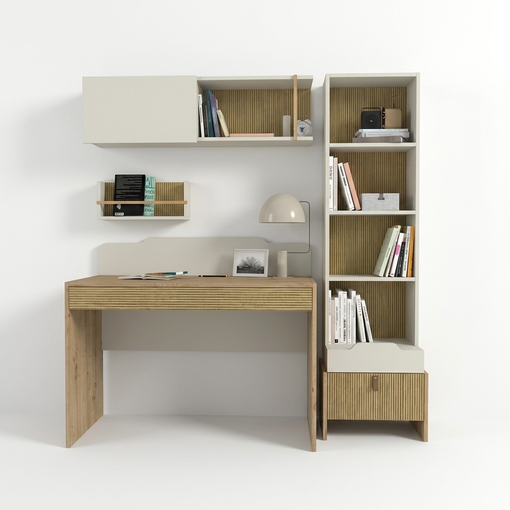 Jugendzimmer Set Schreibtisch BÃ¼cherregal Kinderzimmer Komplett Moderne 2tlg