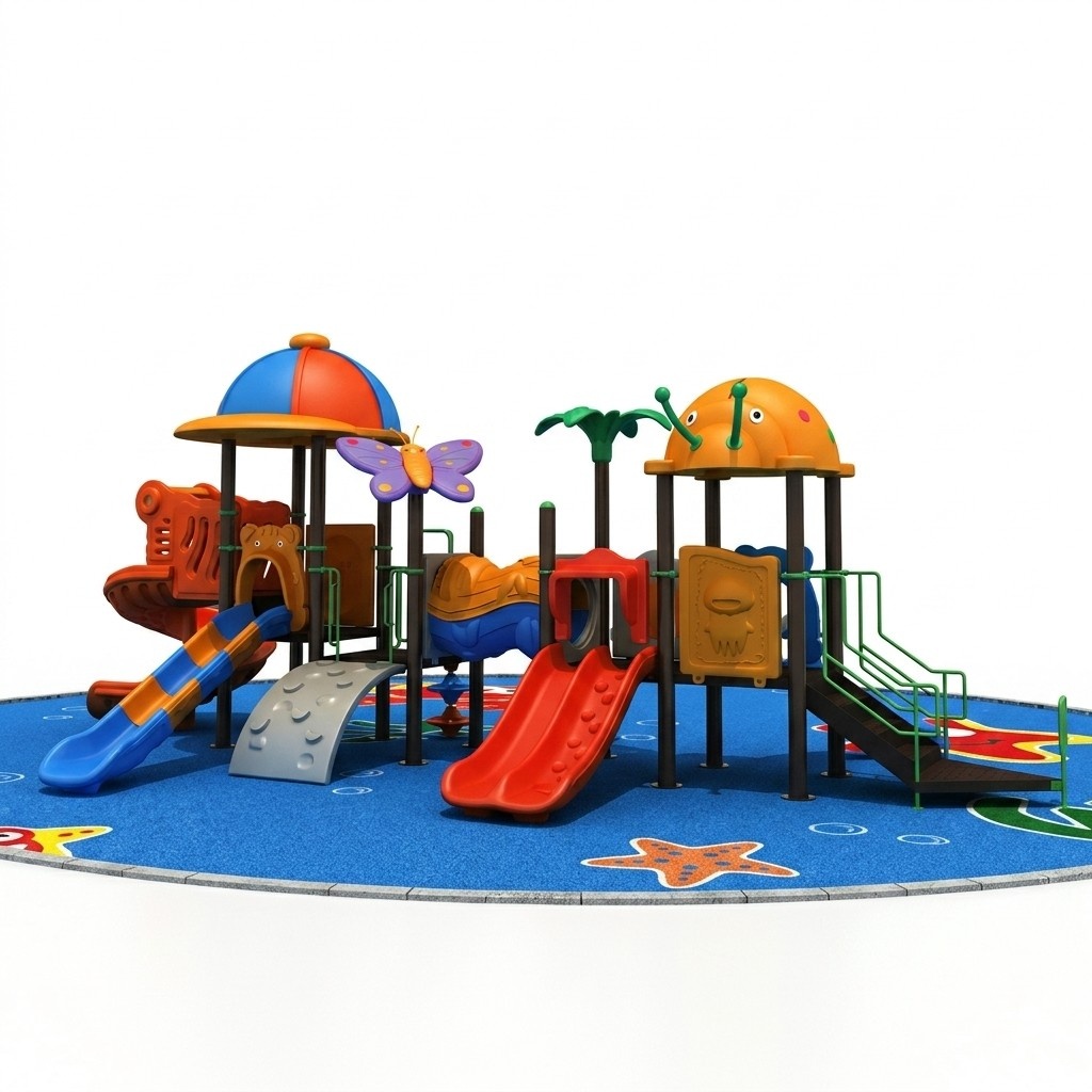 Kinderspielplatz im Tierstil Gartenspielplatz Spielturm Rutsche SpielplÃ¤tze