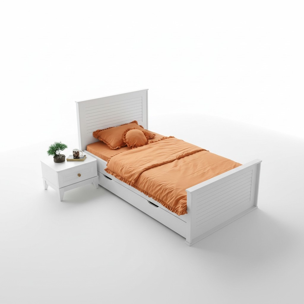 Kinderzimmer Set â 2-tlg. Nachttisch und Bett praktische und stilvolle MÃ¶bel