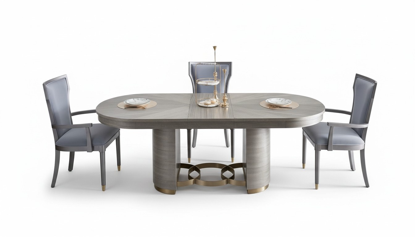 Klassisch Designer Ess Tisch + 4 StÃ¼hle Set Garnitur Zimmer Gruppe 5 tlg.