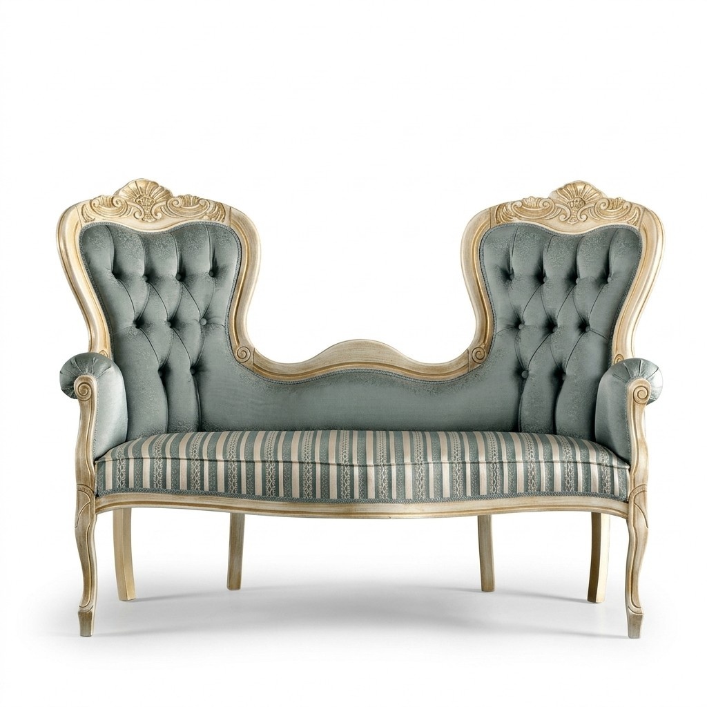 Klassische Chesterfield Sitzbank PolstermÃ¶bel Wohnzimmer Textilbank