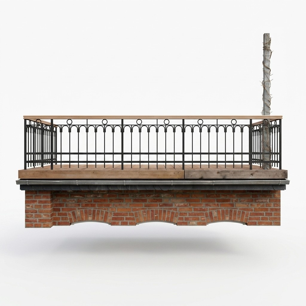 Klassische GelÃ¤nder Handgefertigte Balkon Treppen Schmiedezaun Zaun 1lfm #382