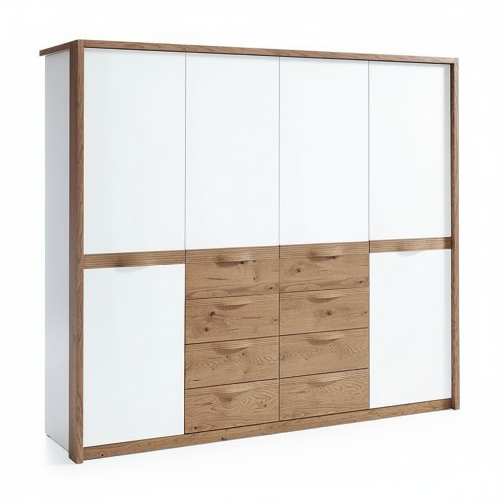 Klassische SchrÃ¤nke Schrank Eckschrank Kleiderschrank Holzschrank - CM-4D