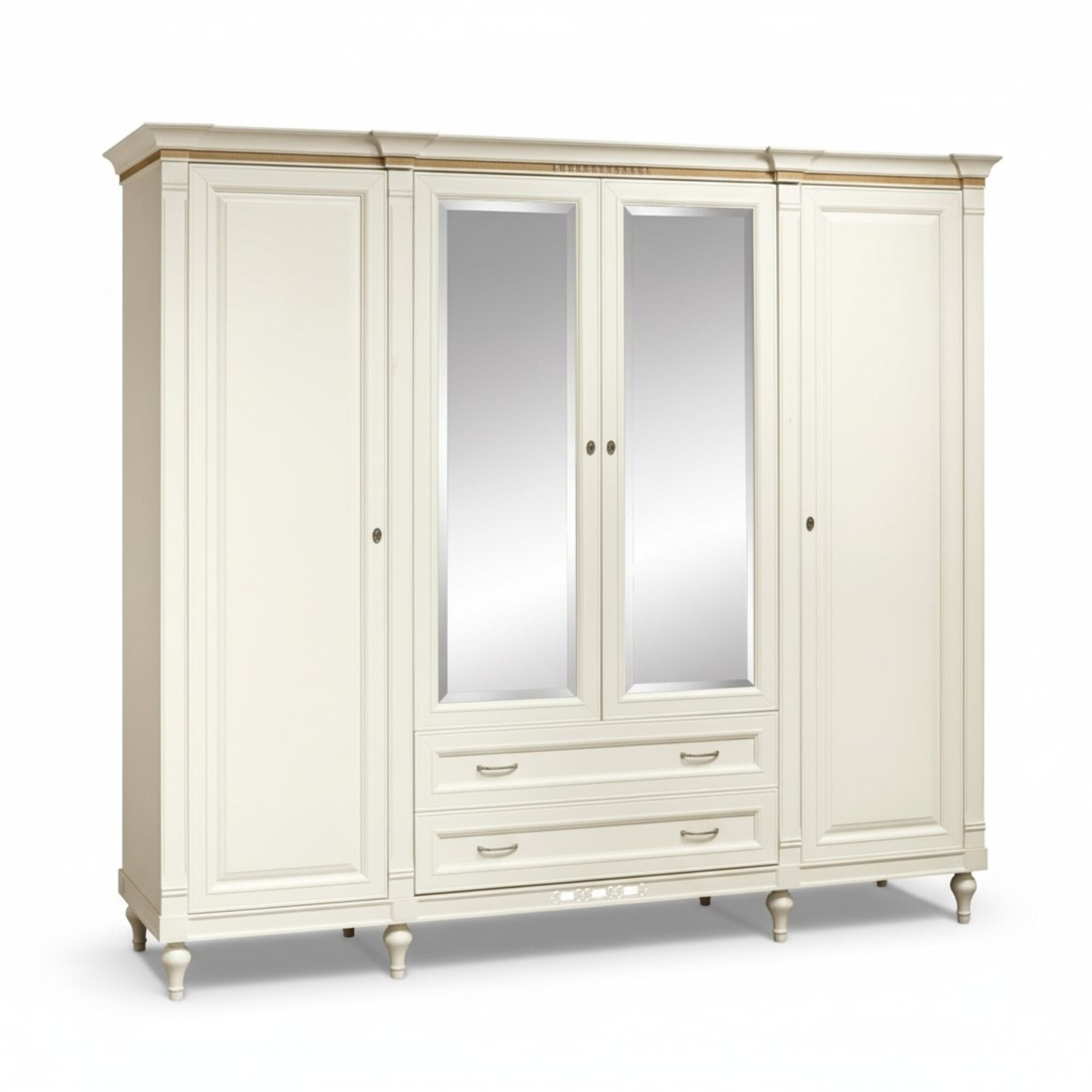 Klassische SchrÃ¤nke Schrank Schrankwand 4 TÃ¼ren Holz MÃ¶bel Schlafzimmer