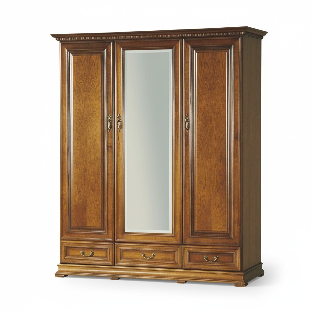 Klassische SchrÃ¤nke Schrank Schrankwand Kleiderschrank Massiv Neu Italy R-3D