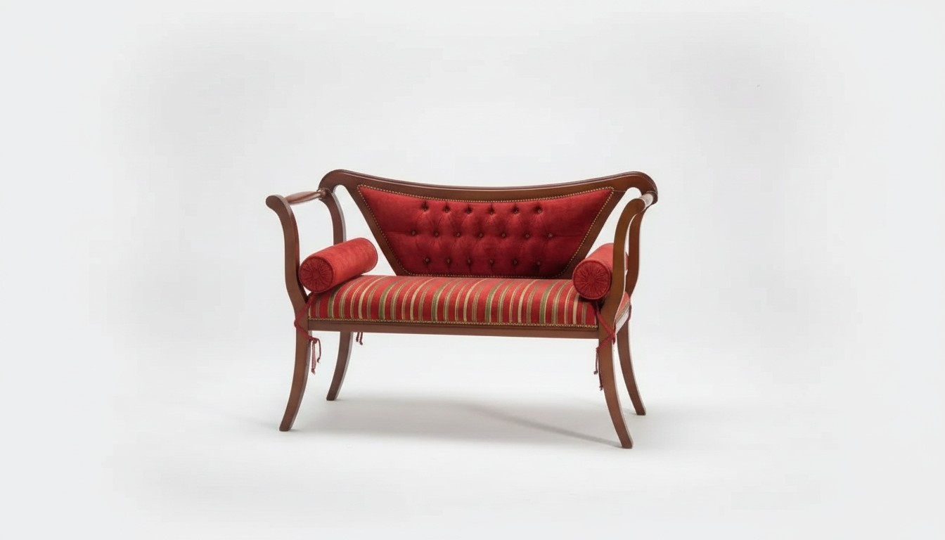 Klassische Sitzbank Design Wohnzimmer Sitzhocker SitzmÃ¶bel 128x51x84