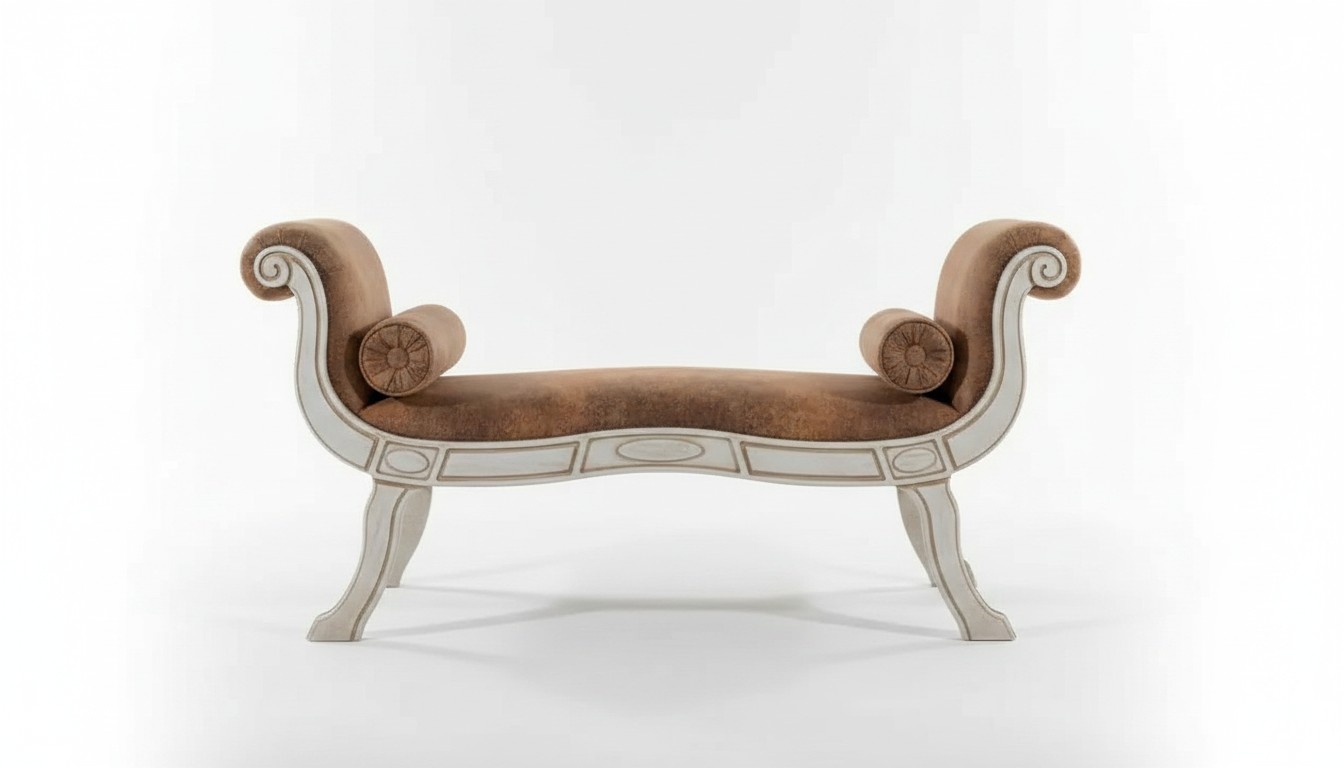 Klassische Wohnzimmer Sitzbank Designer Polsterbank Barock Stil Neu