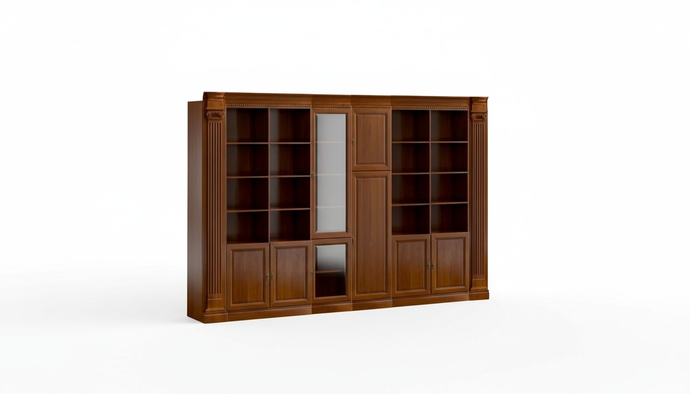 Klassischer BÃ¼roschrank Massivholz Arbeitszimmer MÃ¶bel Stilvoller Schrank