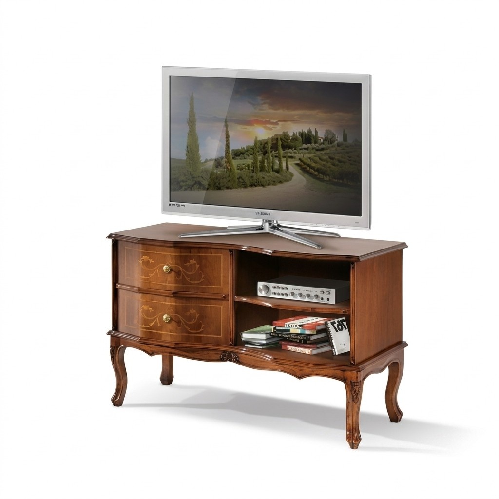 Klassischer Designer TV-StÃ¤nder Luxus Sideboard Lowboard Wohnzimmer Braun