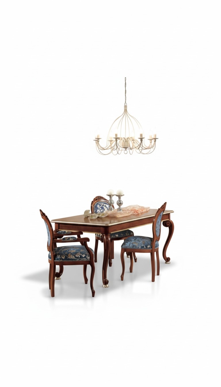 Klassischer Esszimmer Set Luxus Tisch 2x ArmlehnenstÃ¼hle Gruppe 5tlg