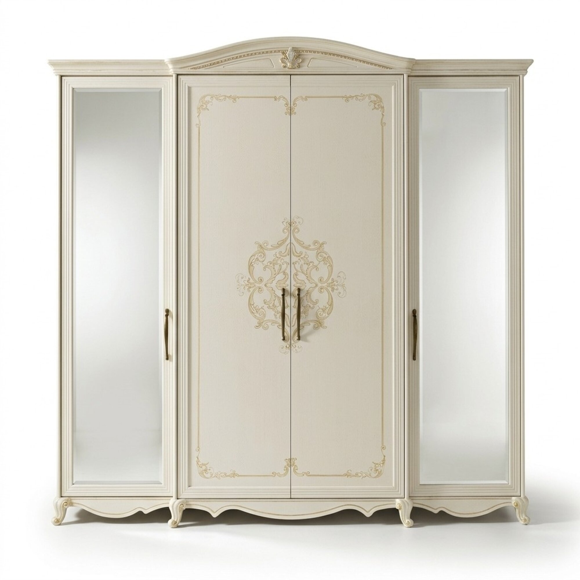 Klassischer Kleiderschrank MÃ¶bel Naturholz SchrÃ¤nke Schlafzimmer Design WeiÃ Neu