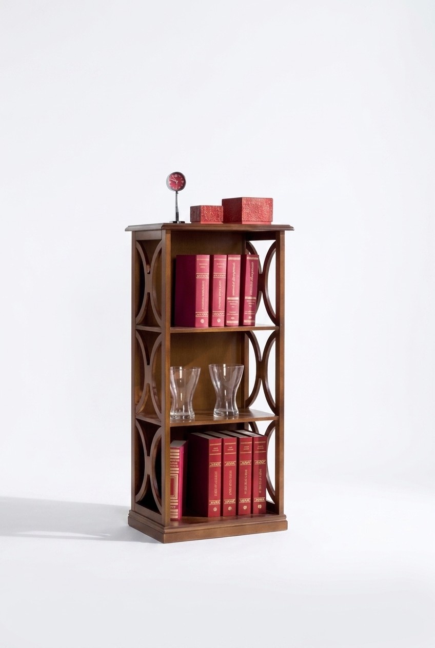 Klassisches Braunes BÃ¼cherregal Regal Schrank Wohnzimmer MÃ¶bel Stilvoll