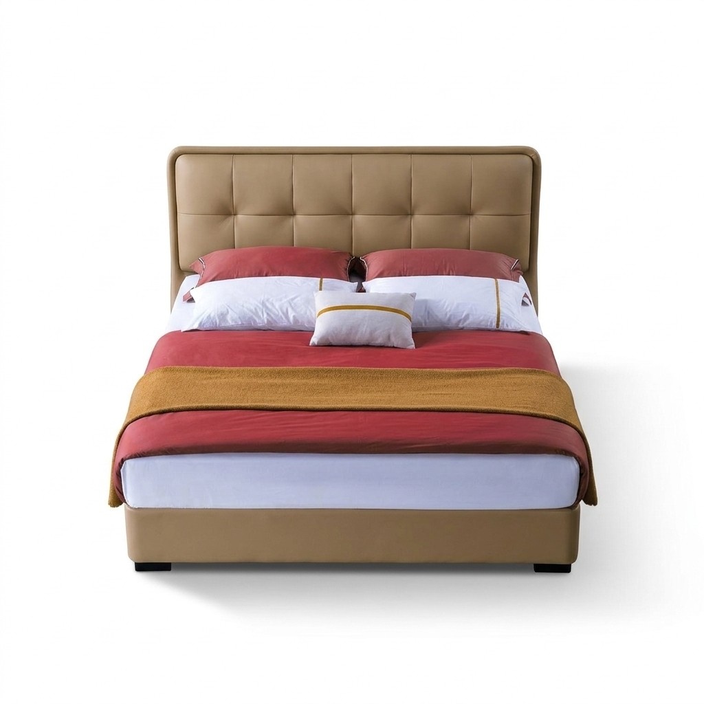 Klassisches Schlafzimmer Bett WeiÃ Textil Betten Leder Polster Doppel 180x200cm