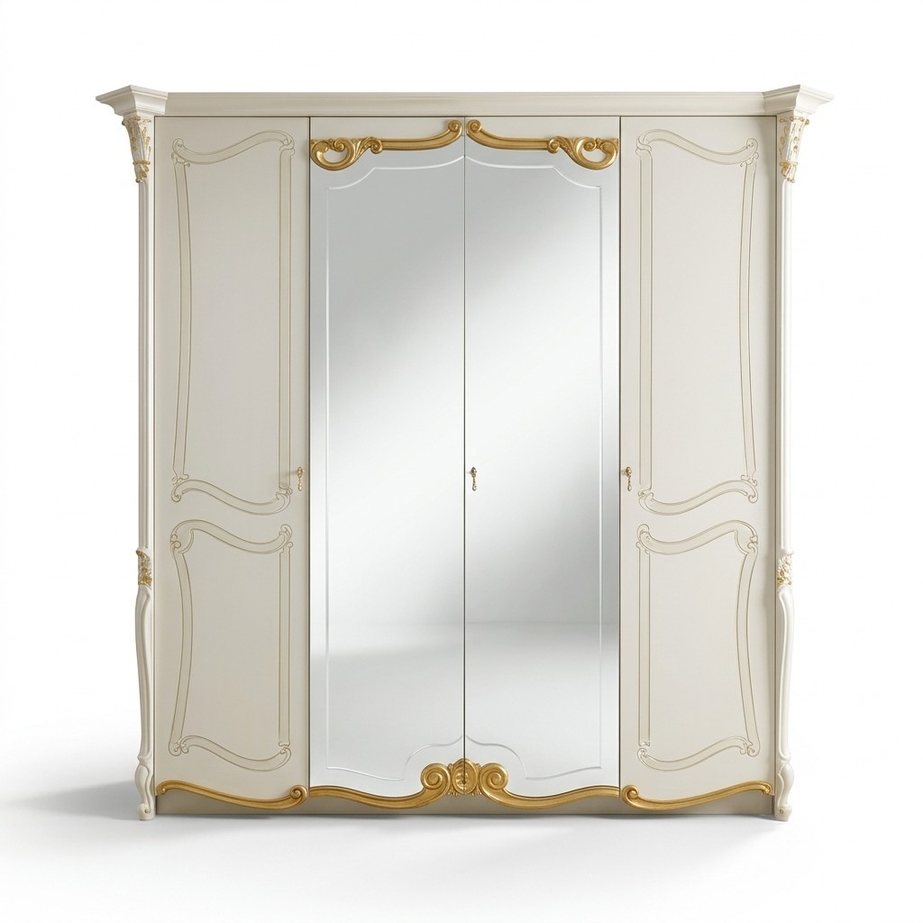 Kleider Schrank KleiderschrÃ¤nke Design Spiegel MÃ¶bel Wohnen MÃ¶bel Holz Neu