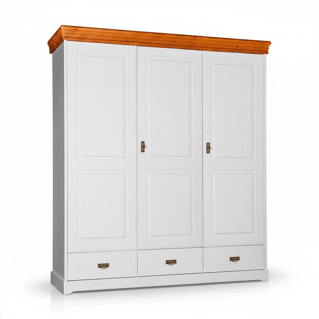 KleiderschrÃ¤nke Landhaus Garderobe Kleiderschrank Holzschrank xxl Schrank Regal