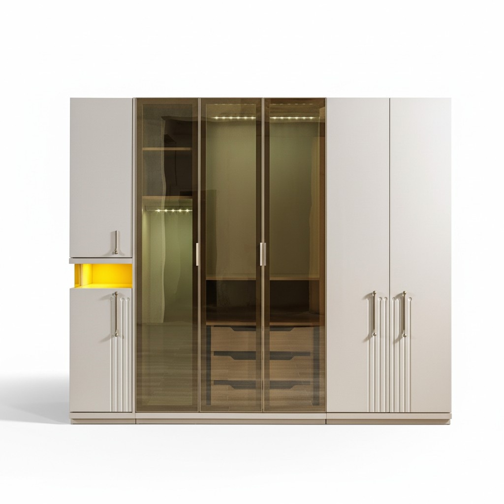 Kleiderschrank 251â¯cm modern Schlafzimmer groÃer Schrank