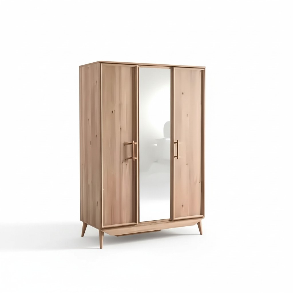 Kleiderschrank braun Holz Schlafzimmer MÃ¶bel design SchrÃ¤nke Edler Schrank