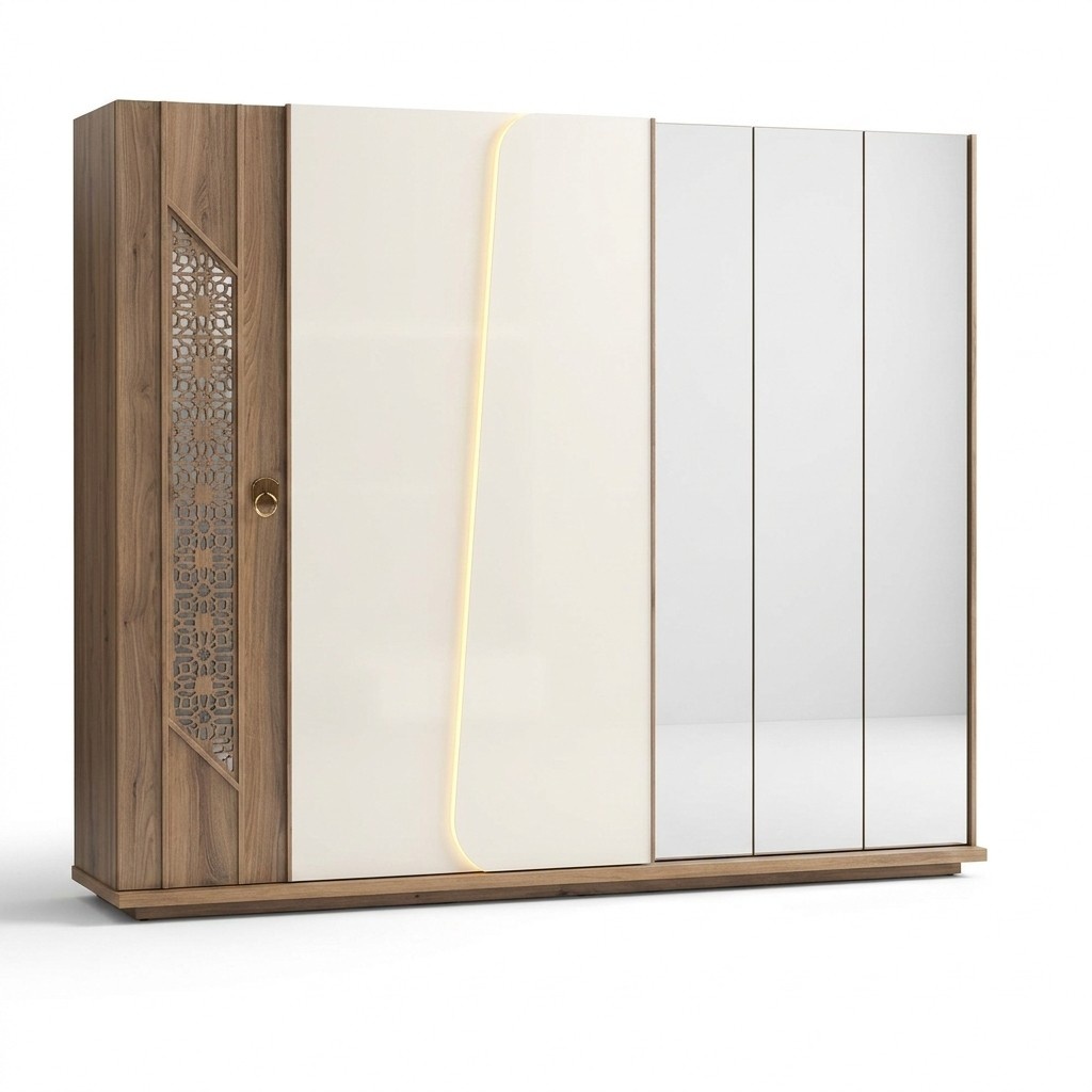 Kleiderschrank Braun Luxus MÃ¶bel Italienische Einrichtung Schlafzimmer