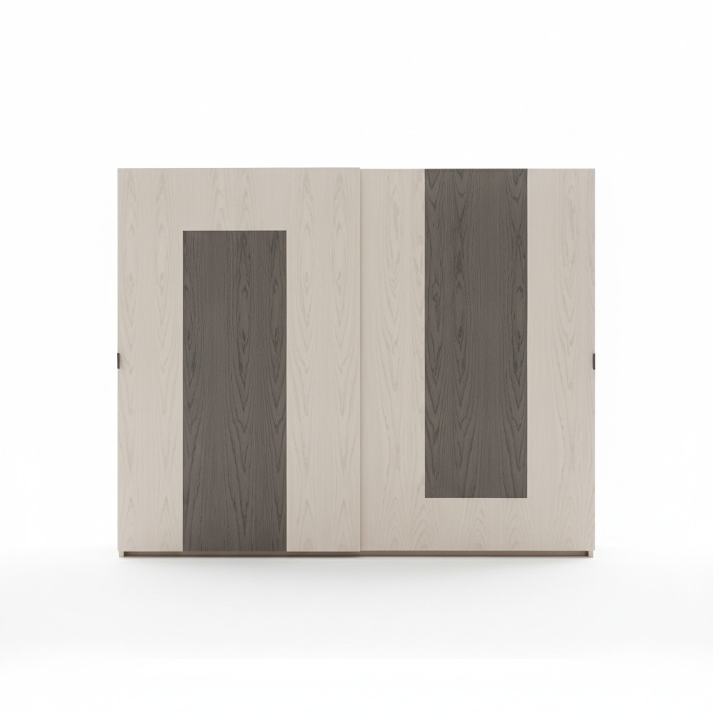 Kleiderschrank beige Schlafzimmer Material Holz Schrank Modern