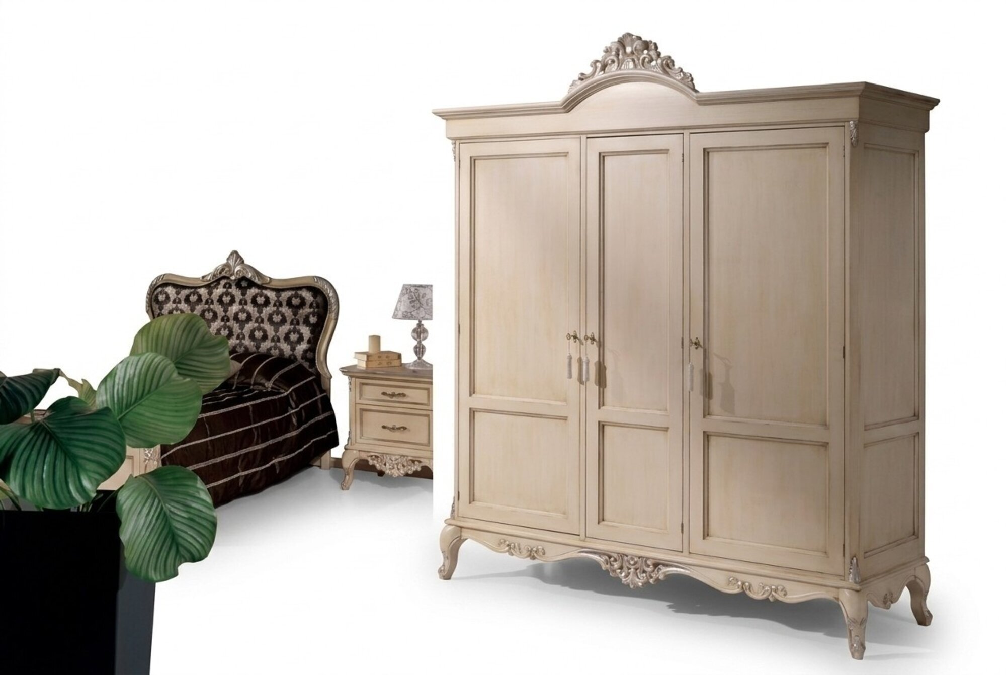 Kleiderschrank Design Luxus Schrank Schlafzimmer Luxus MÃ¶bel Beige Neu